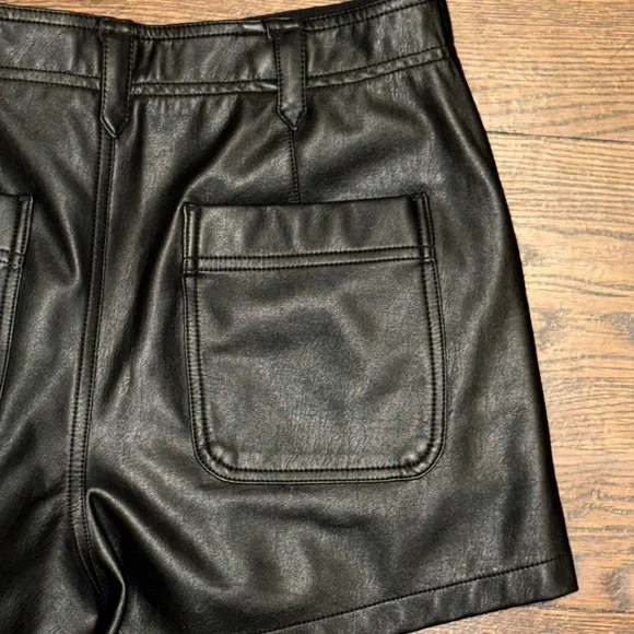 Anthropologie Vegan Leather Cargo Pants - Picture 10 of 13